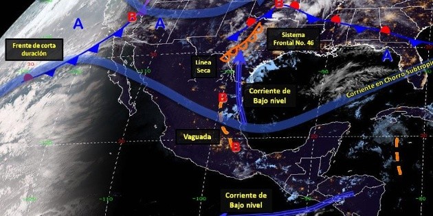 Prev&eacute;n chubascos y granizo en algunos estados del pa&iacute;s