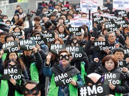 Mujeres alrededor del mundo se unen al movimiento #MeToo para denunciar acoso y abusos sexuales. EFE/YONHAP/ARCHIVO