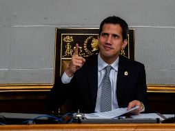 Juan Guaidó participa en la Asamblea Nacional en Caracas. AFP/F. Parra