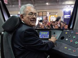Javier Jiménez Espriú encabezó la inauguración Exporail México 2019. NTX/J. Espinoza