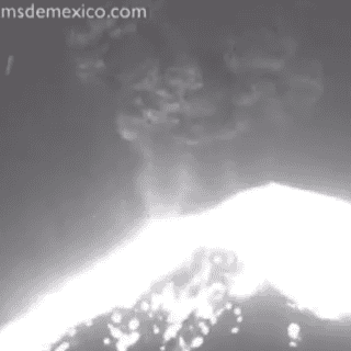 Reportan nueva explosión del volcán Popocatépetl
