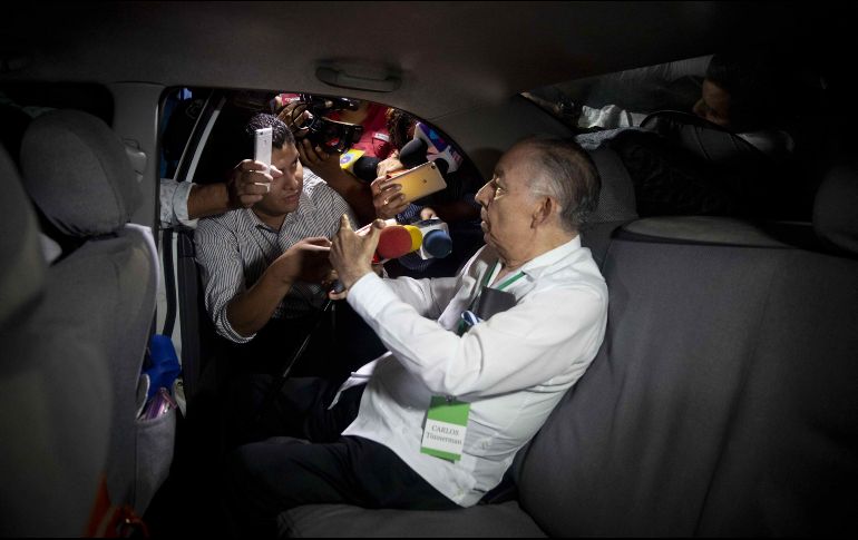 Carlos Tünnermann, líder de la Alianza Cívica por la Justicia y la Democracia. La mesa de negociación ha comenzado a discutir temas de fortalecimiento de los derechos y garantías ciudadanas. EFE/J. Torres