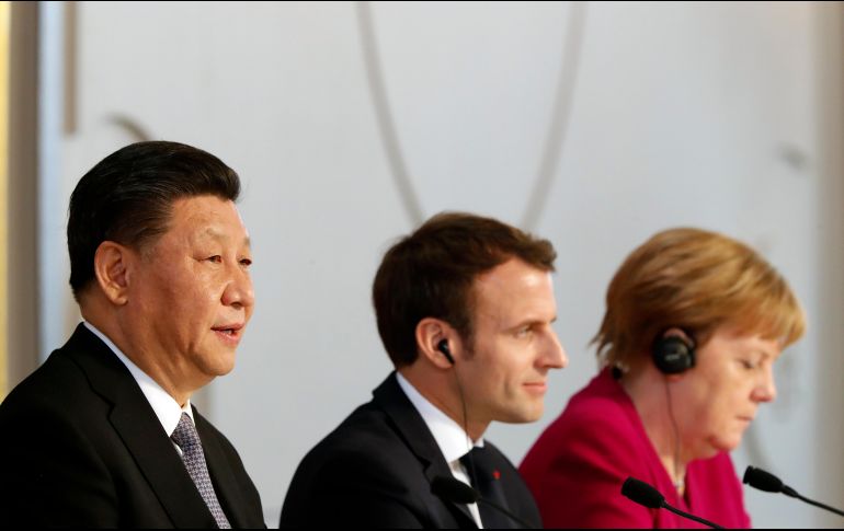 Los presidentes coinciden en que una asociación chino-europea debe asentarse en bases claras, exigentes y ambiciosas. AP/T. Camus