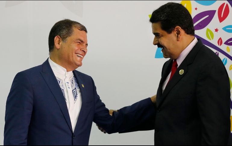 Rafael Correa desestimó las acusaciones y señaló que la fundación Eloy Alfaro, , ente que recibió los fondos, es legal y legítima. AP/A. Cubillos