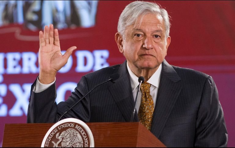El Presidente López Obrador destaca que con esta reforma al artículo 108 se acaba con la impunidad constitucional. NTX / J. Pazos