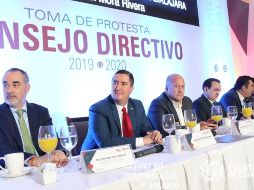 Este jueves se llevó a cabo la toma de protesta del Consejo Directivo de Canaco Guadalajara, a la que asistió Enrique Alfaro. TWITTER / @PresidenteCCGdl