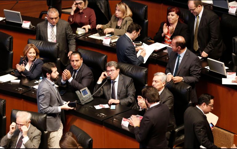Los bloqueos de la CNTE en San Lázaro confrontaron a los senadores durante la sesión. SUN/A. Salinas