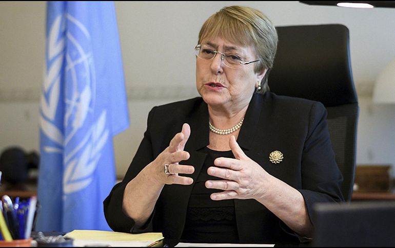 Bachelet concluirá su visita con una rueda de prensa a celebrarse en el Centro Cultural de España de la Ciudad de México. NTX/ARCHIVO