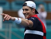 Convertido en el especialista de los desempates, Isner lleva en el torneo nueve de 10 sets ganados en tie-break, siempre gracias a su potente servicio. AFP / A. Bello