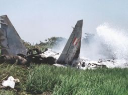 El aparato cayó en las cercanías del polígono aéreo de Reque, sin causar daños a propiedades o víctimas. AP/ARCHIVO