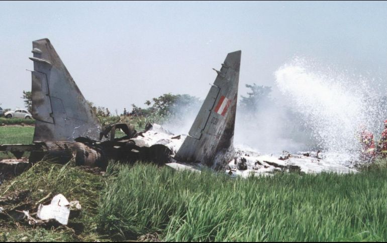 El aparato cayó en las cercanías del polígono aéreo de Reque, sin causar daños a propiedades o víctimas. AP/ARCHIVO