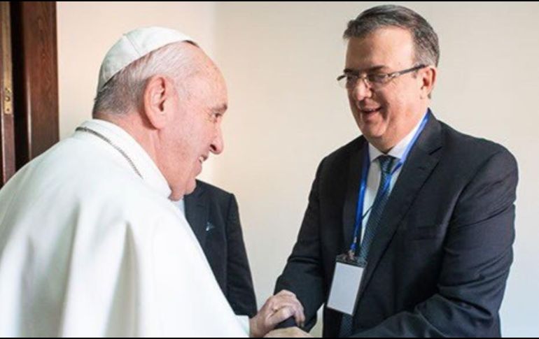 El canciller difundió una imagen del encuentro en sus redes sociales. TWITTER/@m_ebrard