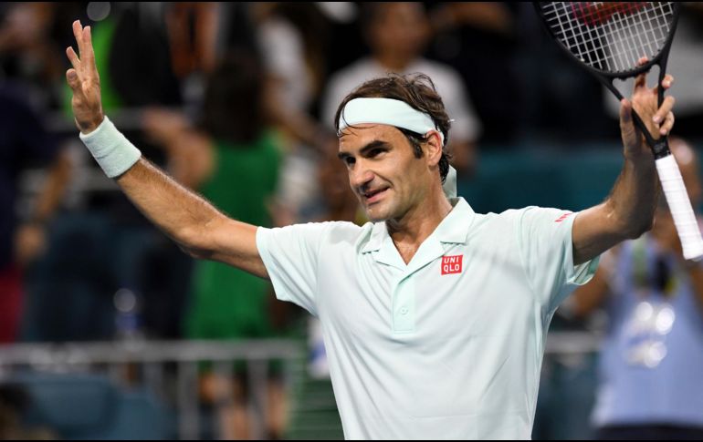 Federer va en busca de su cuarto título en Miami después de coronarse en 2005, 2006 y 2017. AP/J. Rassol