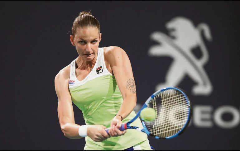 Karolina Pliskova dejó en el camino a Simona Halep. AFP