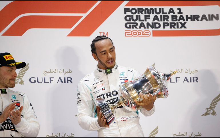 Hamilton se llevó su primer triunfo de la temporada este domingo. EFE / V. Xhemaj