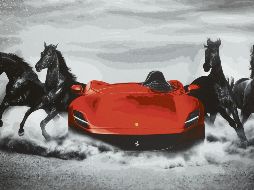 El cuadro del Ferrari Monza SP1 se expondrá el 6 de abril en Villa Sassi en Turín. CORTESÍA