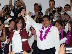 Miguel Barbosa inició su campaña para las elecciones extraordinarias del 2 de junio. SUN