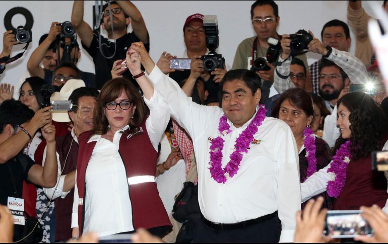Miguel Barbosa inició su campaña para las elecciones extraordinarias del 2 de junio. SUN