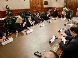 En el encuentro, López Obrador compartió las prioridades de su gobierno en materia de política interna y de política exterior. NTX/PRESIDENCIA