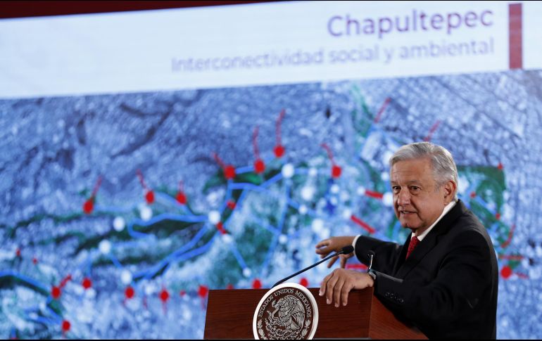 López Obrador dijo que el propósito es crear el espacio artístico cultural más grande e importante del mundo. NTX / A. Monroy