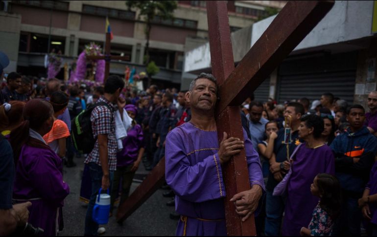 Durante la Semana Santa se realizan los tradicionales viacrucis en varias ciudades del mundo. EFE/Archivo