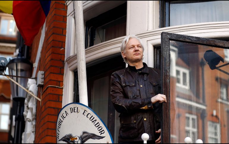 Assange ingresó a la embajada de Ecuador en Londres en junio de 2012 para evadir una orden de extradición a Suecia. AP/F. Augstein