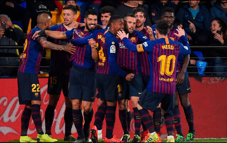 Con este resultado, Barcelona se mantiene en el liderato con 70 puntos. AFP / J. Jordan