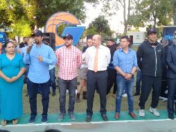 Asistieron a la ceremonia el presidente municipal de Guadalajara, Ismael del Toro; el presidente del equipo, Eduardo Isbaile y el director general del Comude Guadalajara, Tomás Gallo. TWITTER/@gigantesjalisco