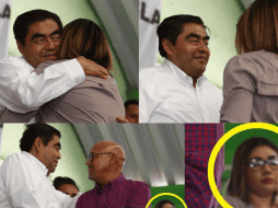 En la imagen se observa al candidato en un evento y diferentes fotografías donde se identifica a Martínez Ortega. TWITTER / @MBarbosaMX