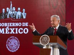 Durante su conferencia de prensa, López Obrador señaló que debe haber protección tanto del que acusa como del acusado. NTX / J. Pazos
