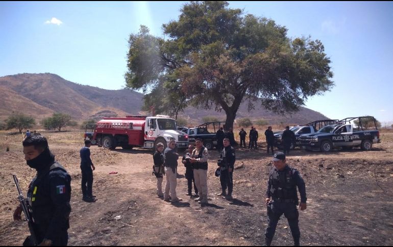 Autoridades reportaron que la fuga de combustible no representa un riesgo para la población. ESPECIAL / Policía de Tlajomulco