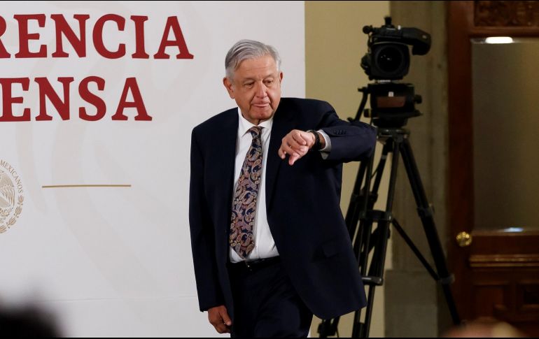 En su conferencia de prensa matutina en Palacio Nacional, López Obrador dijo que su petición a España no debe generar molestia o inconformidades. EFE/J. Méndez