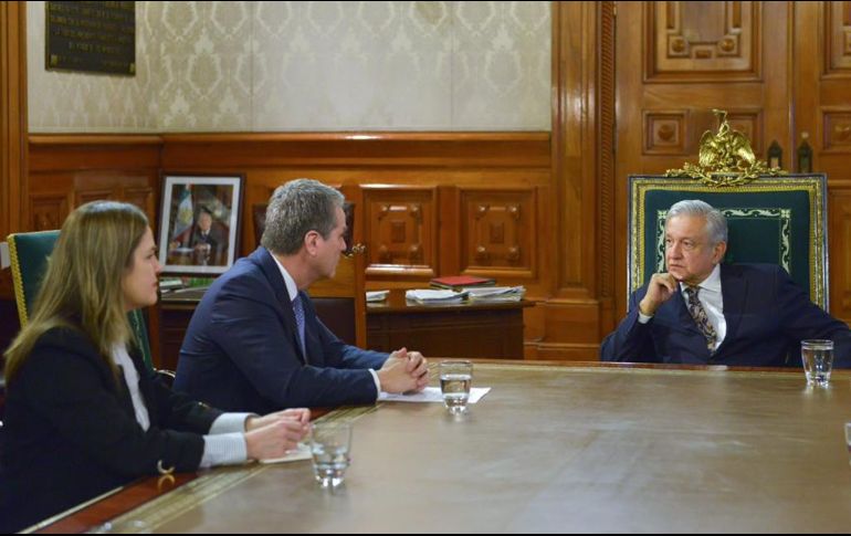 López Obrador y Azevedo se reunieron este jueves, de forma privada, en Palacio Nacional. TWITTER/@lopezobrador_