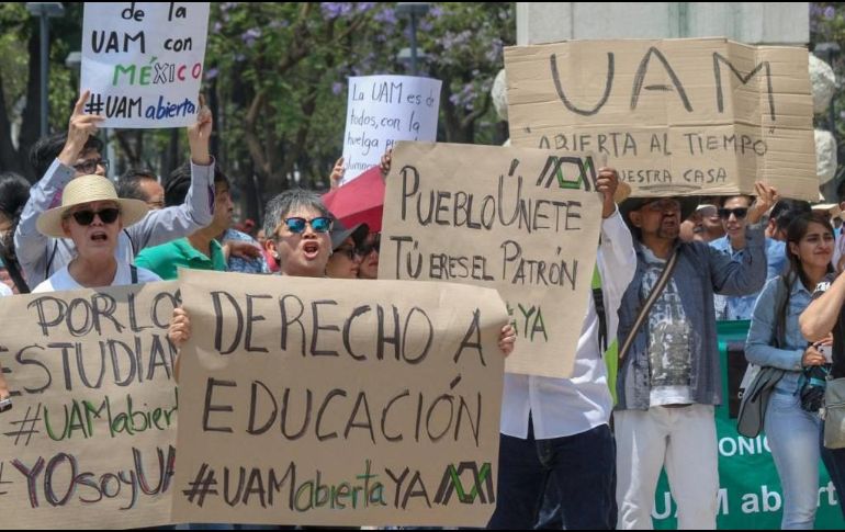 El pasado 1 de febrero, la UAM estalló en huelga ante la demanda del SITUAM de un incremento salarial del 20 por ciento. ESPECIAL
