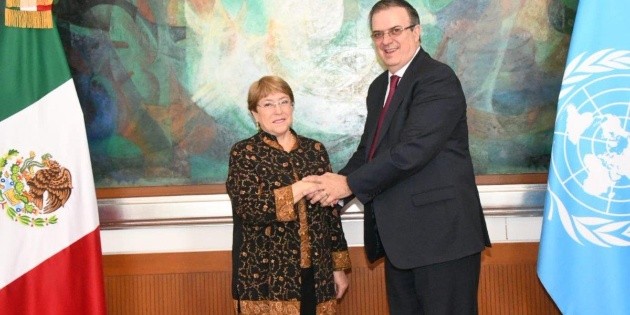 Se re&uacute;nen canciller de M&eacute;xico y Alta Comisionada de la ONU