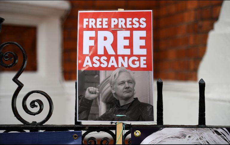 Assange permanece asilado en la embajada de Ecuador en Reino Unido desde hace casi siete años. AFP/D. Leal-Olivas