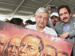 López Obrador, en un acto protocolario en la ciudad de Morelia. EFE