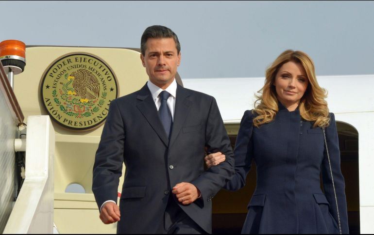 Enrique Peña Nieto y Angélica Rivera durante un viaje oficial a China. NTX/Presidencia/ARCHIVO