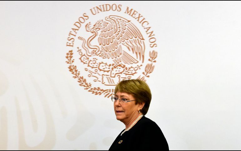 Michelle Bachelet realiza una visita oficial a México del 5 al 9 de abril. AFP/A. Estrella