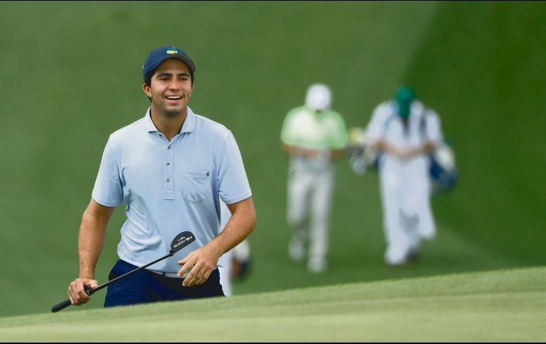 Álvaro Ortiz ayer hizo un recorrido por el Augusta National. AP / M. J. Sánchez