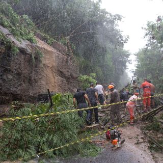 Lluvias intensas provocan colapsos en Río de Janeiro
