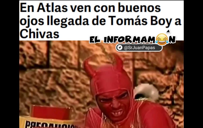 Llueven memes para recibir a Tomás Boy en Chivas