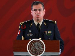 El Presidente López Obrador presentó a Rodríguez Bucio como nuevo comandante durante su conferencia de prensa mañanera. NTX / F. Estrada