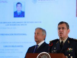Este jueves, el Presidente López Obrador presentó a Luis Rodríguez Bucio como nuevo titular de la Guardia Nacional. NTX / F. Estrada