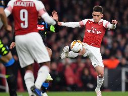 El uruguayo Lucas Torreira propició un autogol, el segundo tanto de los Gunners. AFP/B. Stansall