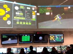 Fotografía cedida este jueves por Israel Aerospace Industries (IAI) que muestra el centro de control de SpaceIL en Yahud (Israel). EFE/Israel Aerospace Industries