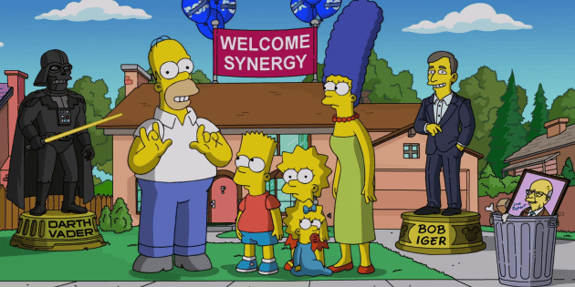 Los Simpson "celebran" su llegada a Disney