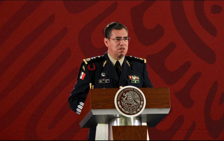 La víspera, el Mandatario federal dio a conocer la designación del general de brigada Diplomado de Estado Mayor, en proceso de retiro, Luis Rodríguez Bucio, como comandante de la Guardia Nacional. NTX / J. Lira
