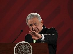 López Obrador señaló que quienes quieren pelea con el gobierno de Trump, son sus adversarios. EFE / M. Guzmán