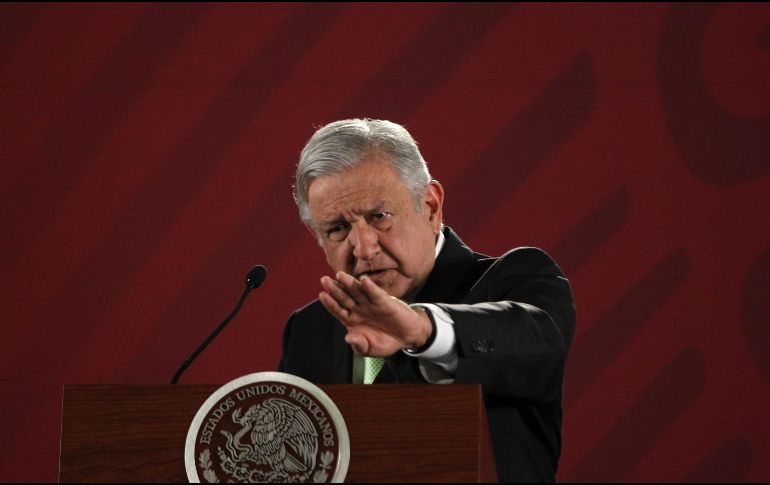 López Obrador señaló que quienes quieren pelea con el gobierno de Trump, son sus adversarios. EFE / M. Guzmán